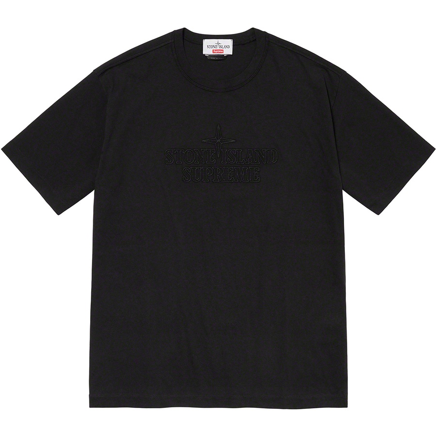 Details on Supreme Stone Island Embroidered Logo S S Top Black from fall winter
                                                    2020 (Price is $148)