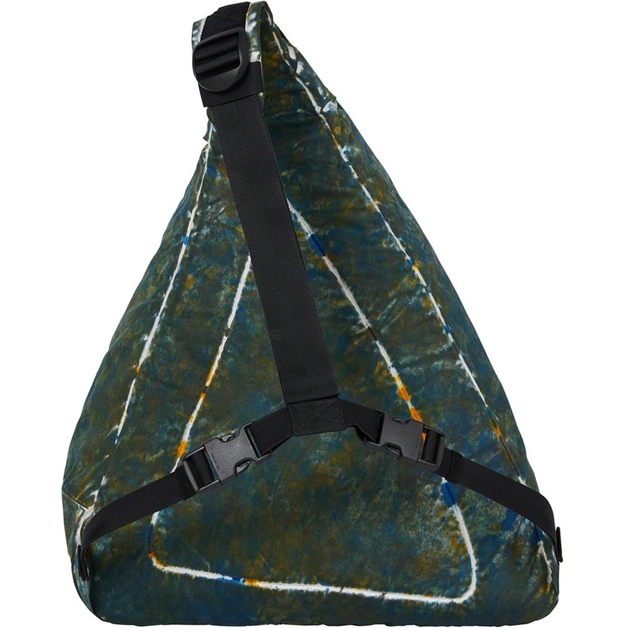 Details on Supreme Stone Island Painted Camo Nylon Shoulder Bag Dark Teal from fall winter
                                                    2020 (Price is $298)
