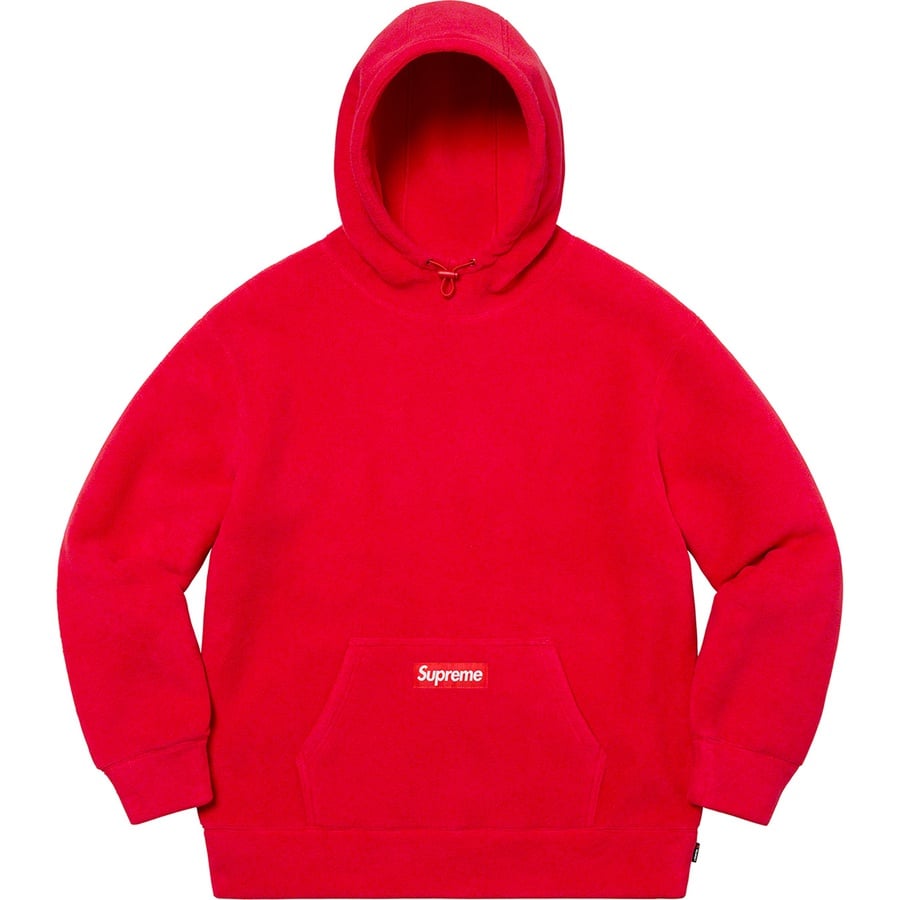 Details on Polartec Hooded Sweatshirt Red from fall winter
                                                    2020 (Price is $148)