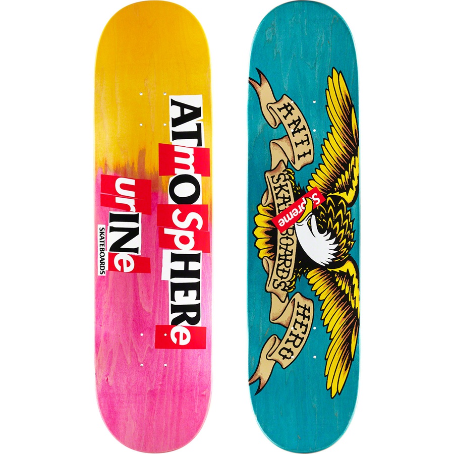 Details on Supreme ANTIHERO Skateboard Multi Pink- 8.25" x 32"  from fall winter
                                                    2020 (Price is $60)