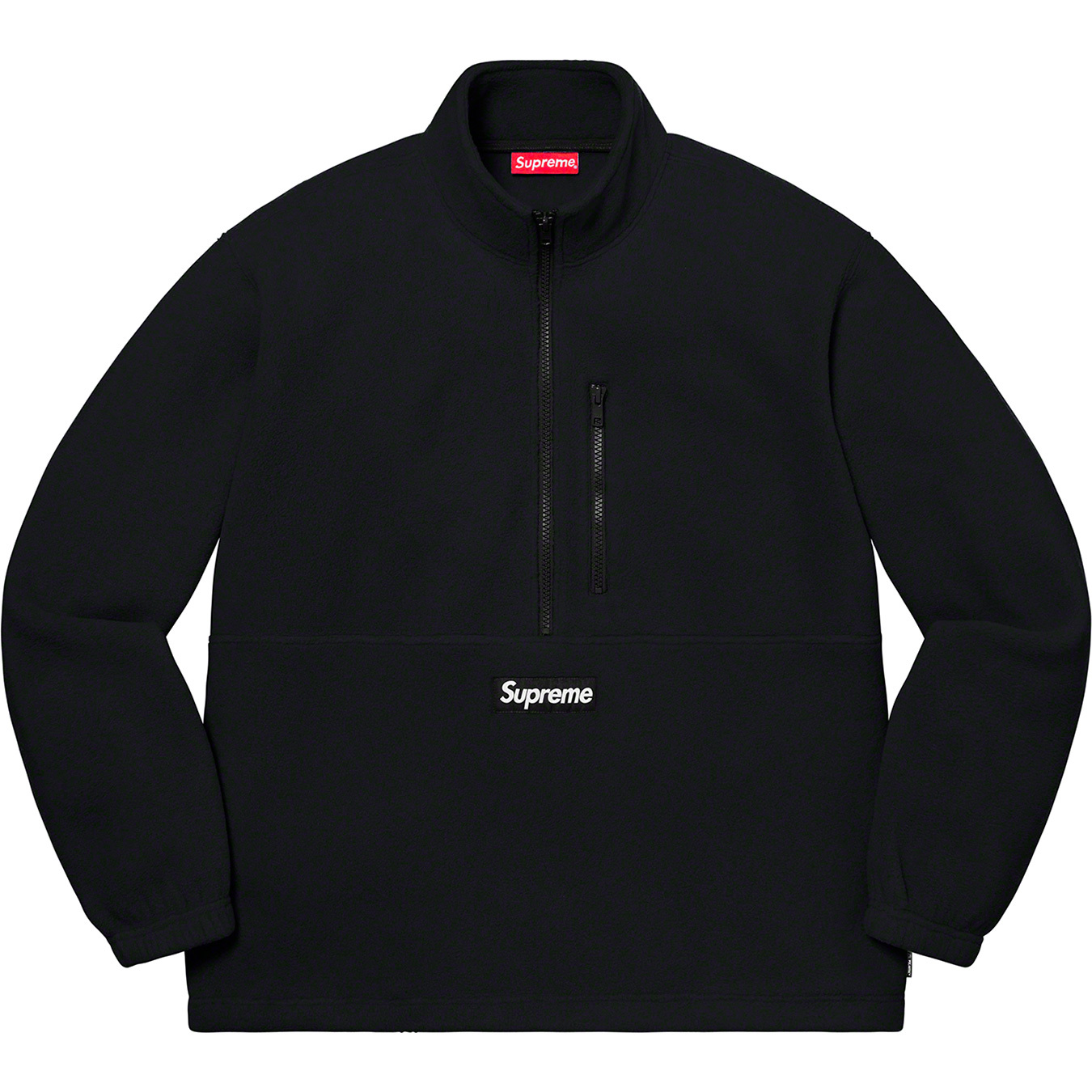 Supreme Polartec Half Zip Pullover Black-