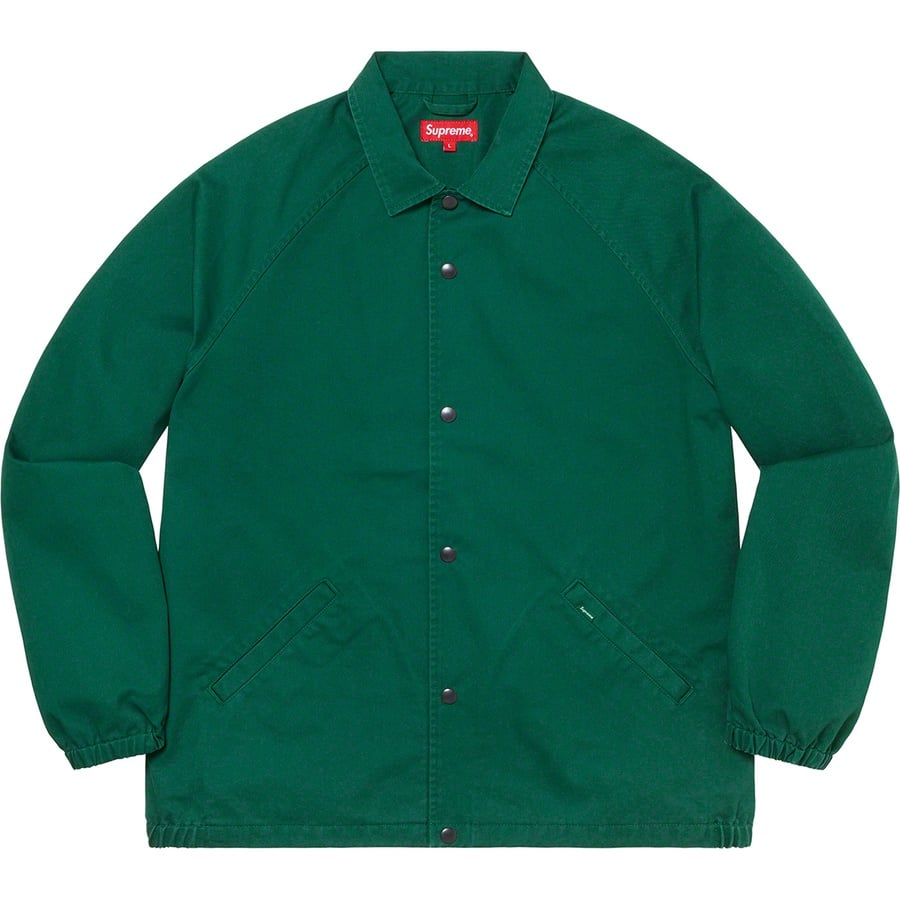 Details on Supreme ANTIHERO Snap Front Twill Jacket Dark Green from fall winter
                                                    2020 (Price is $168)