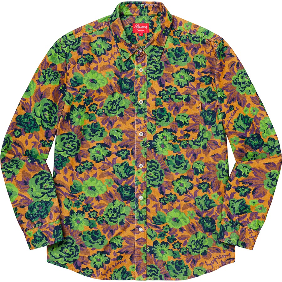 Details on Digi Floral Corduroy Shirt Gold from fall winter
                                                    2020 (Price is $128)