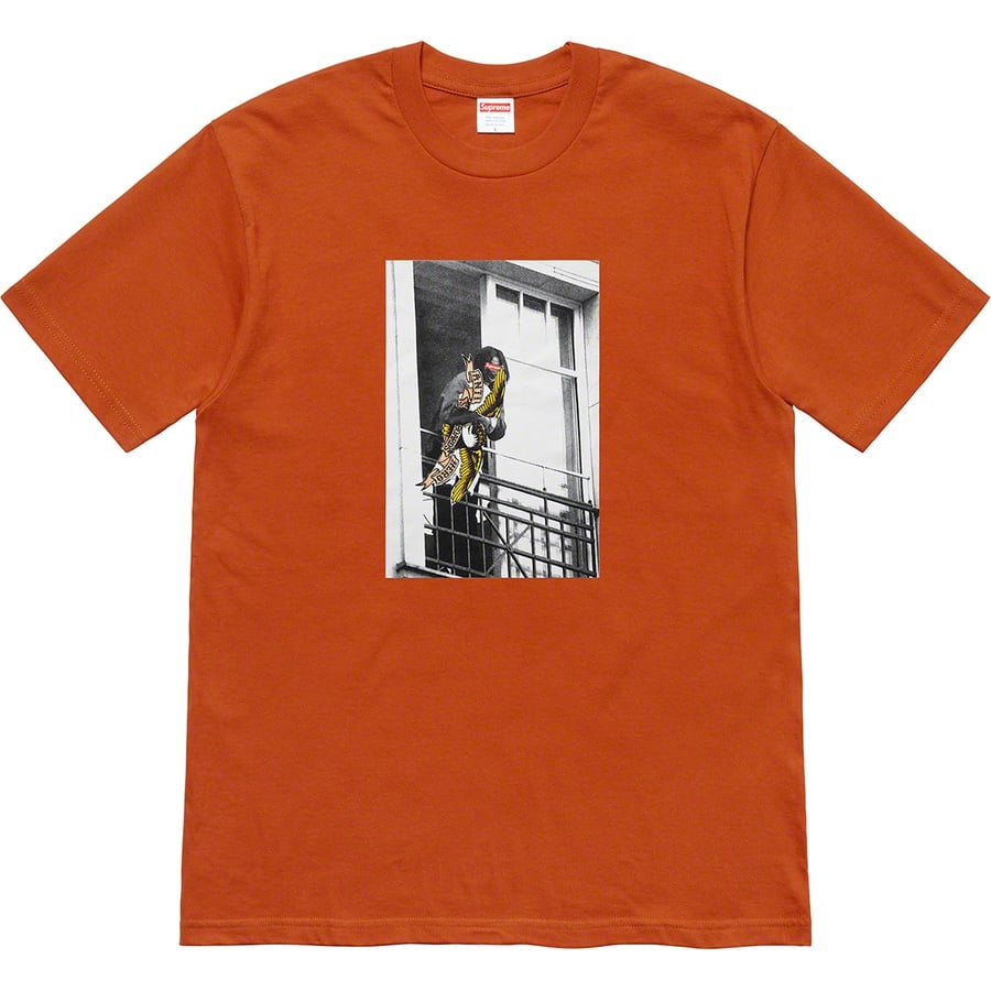 Details on Supreme ANTIHERO Balcony Tee Rust from fall winter
                                                    2020 (Price is $44)