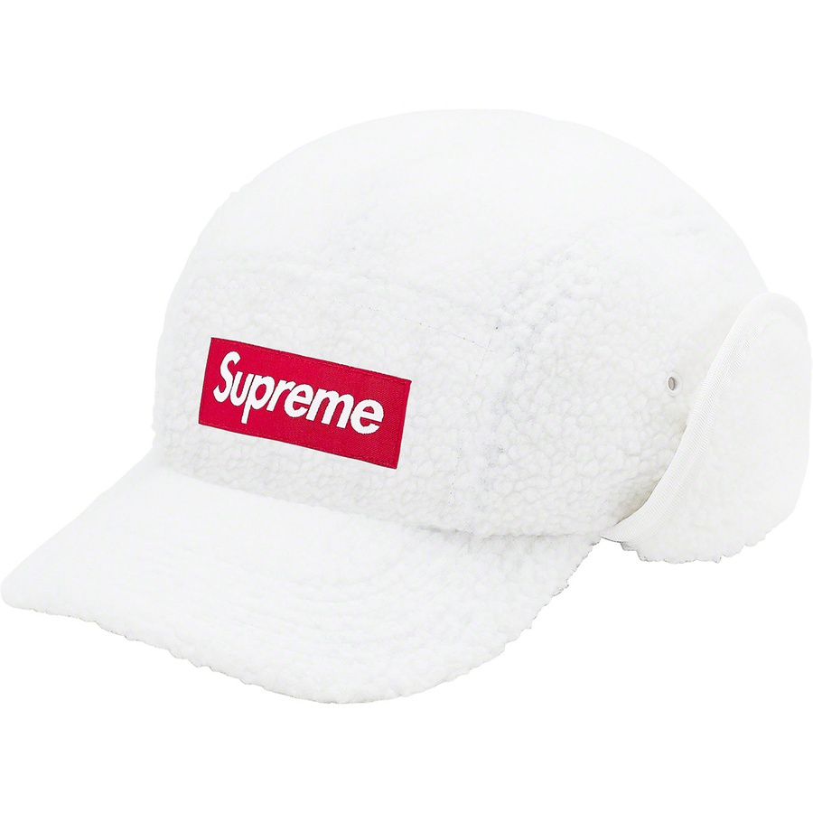 Details on Deep Pile Earflap Camp Cap White from fall winter
                                                    2020 (Price is $54)