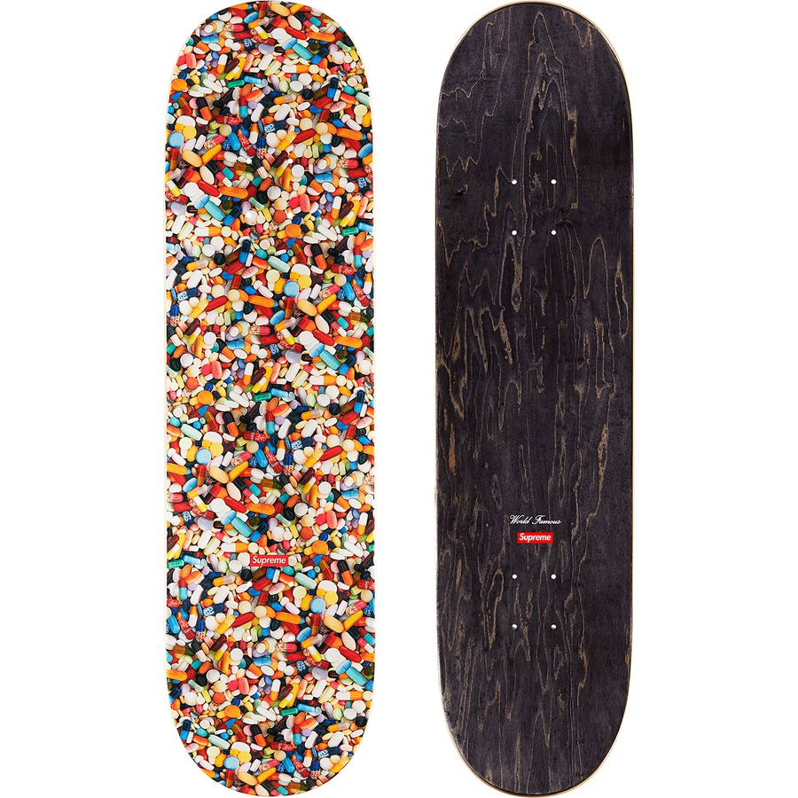 Details on Pills Skateboard Multicolor - 8.375" x 32.125"  from fall winter
                                                    2020 (Price is $50)