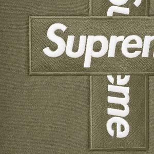 supreme cross box logo olive