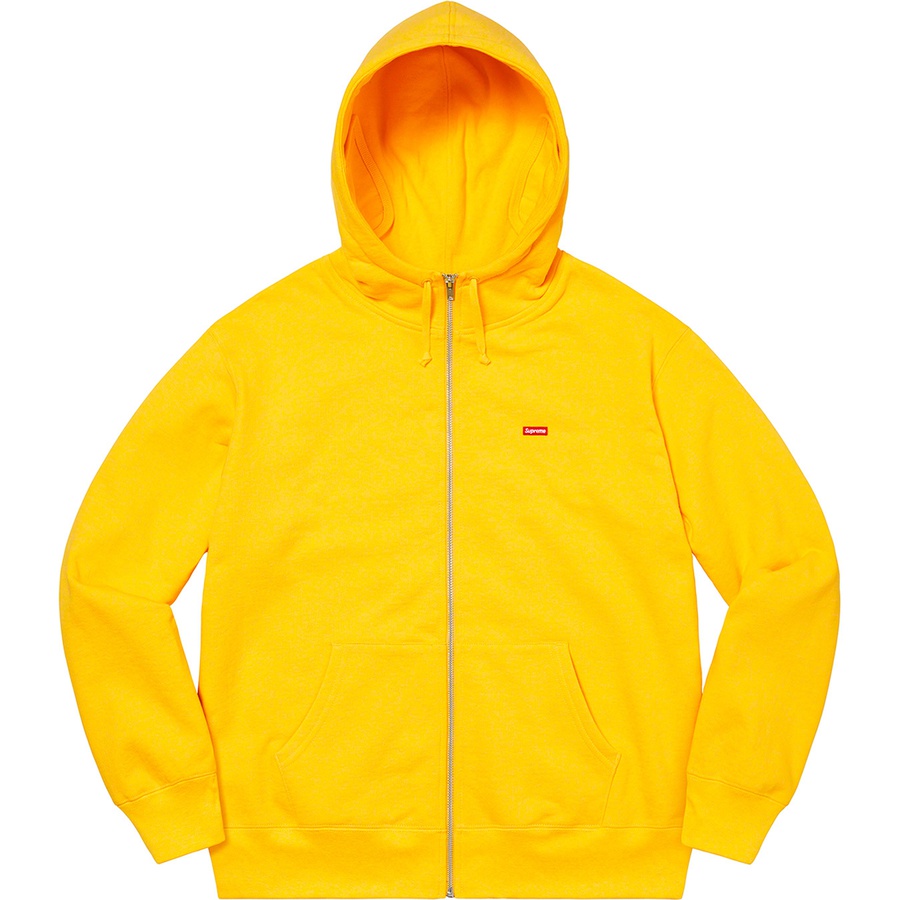 Details on Small Box Facemask Zip Up Hooded Sweatshirt Yellow from fall winter
                                                    2020 (Price is $168)