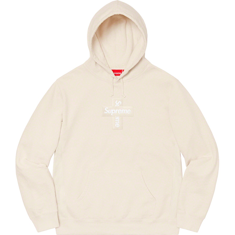 Details on Cross Box Logo Hooded Sweatshirt Natural from fall winter
                                                    2020 (Price is $168)