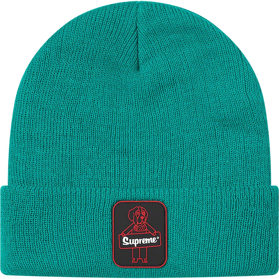 Details on Supreme RefrigiWear Beanie Bright Teal from fall winter
                                                    2020 (Price is $36)