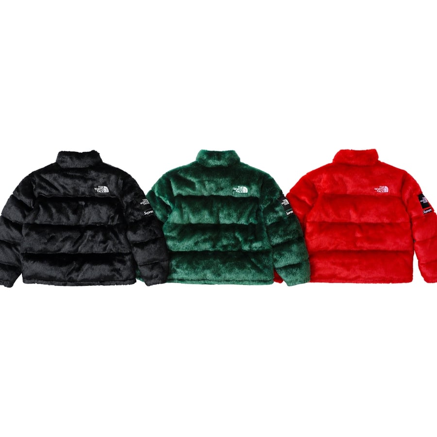 Details on Supreme The North Face Faux Fur Nuptse Jacket  from fall winter
                                                    2020 (Price is $578)