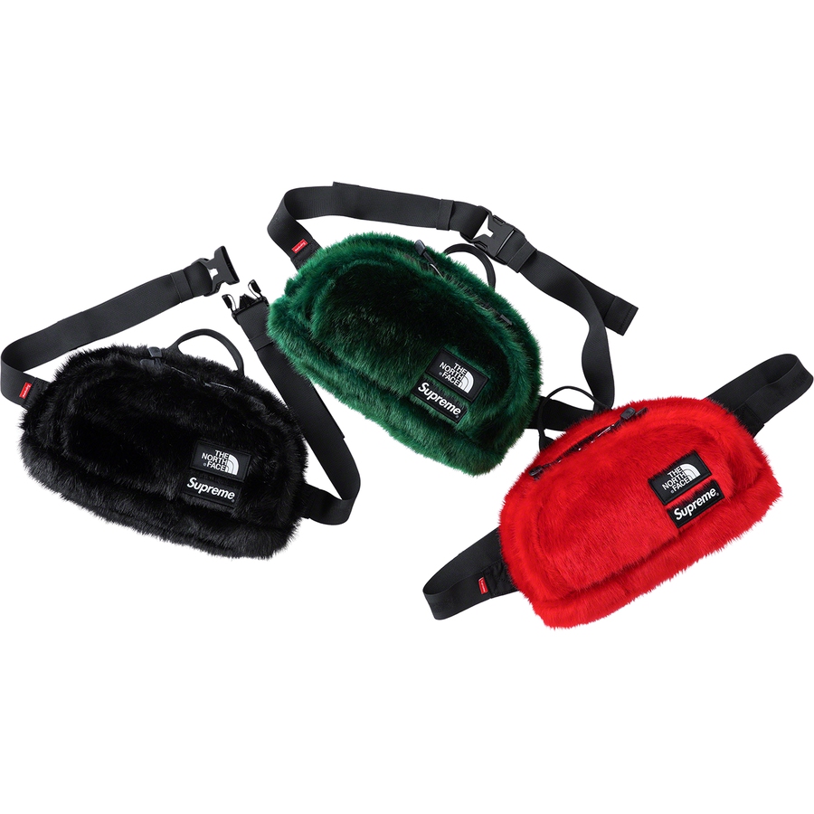Supreme Supreme The North Face Faux Fur Waist Bag released during fall winter 20 season