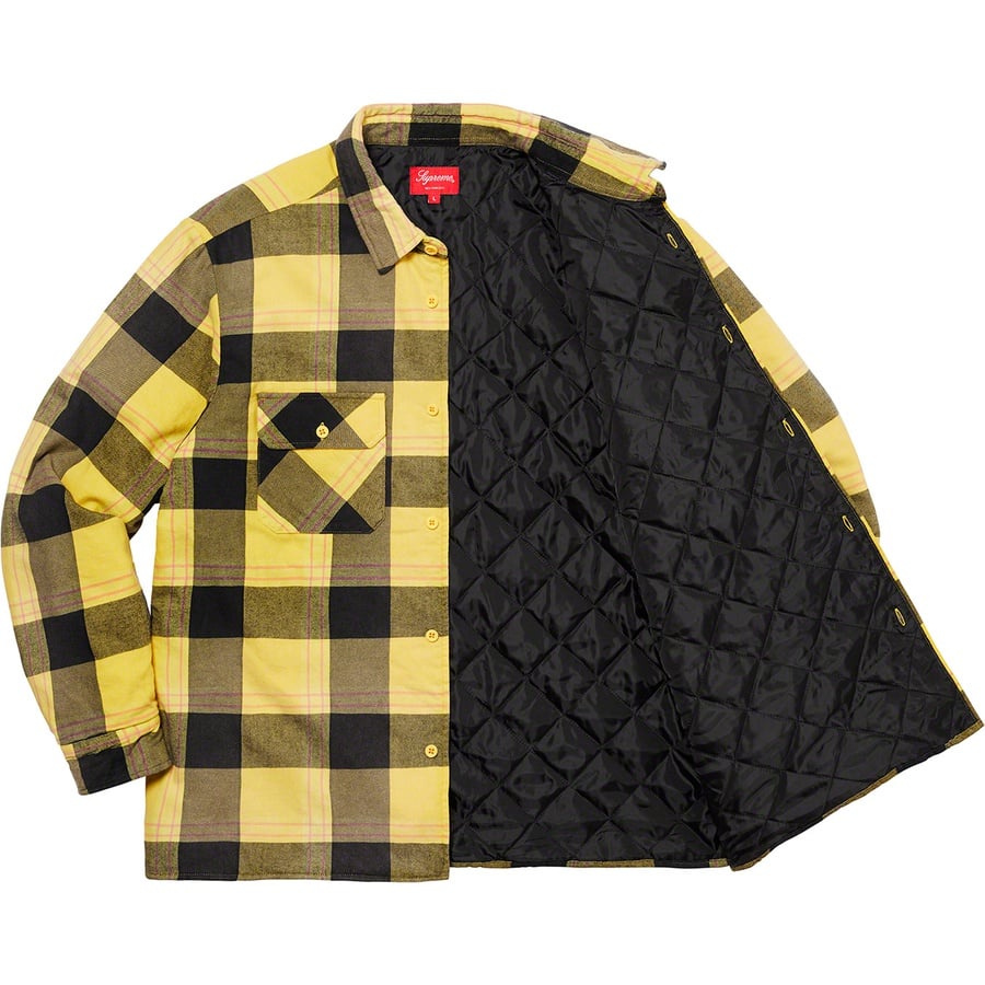 Details on Quilted Flannel Shirt Yellow from fall winter
                                                    2020 (Price is $148)
