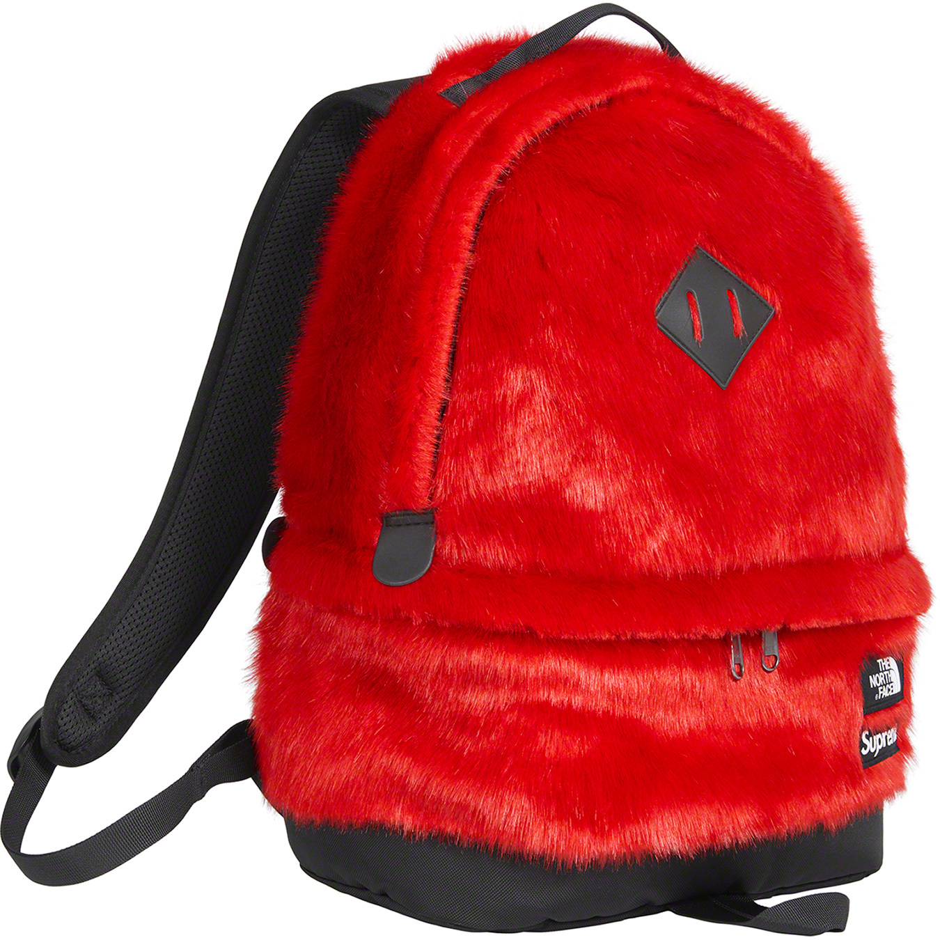 supreme north face faux fur backpack