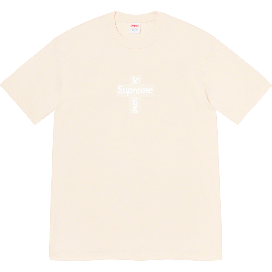 Details on Cross Box Logo Tee Natural from fall winter
                                                    2020 (Price is $38)