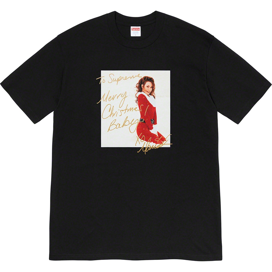 Details on Mariah Carey Tee Black from fall winter
                                                    2020 (Price is $48)