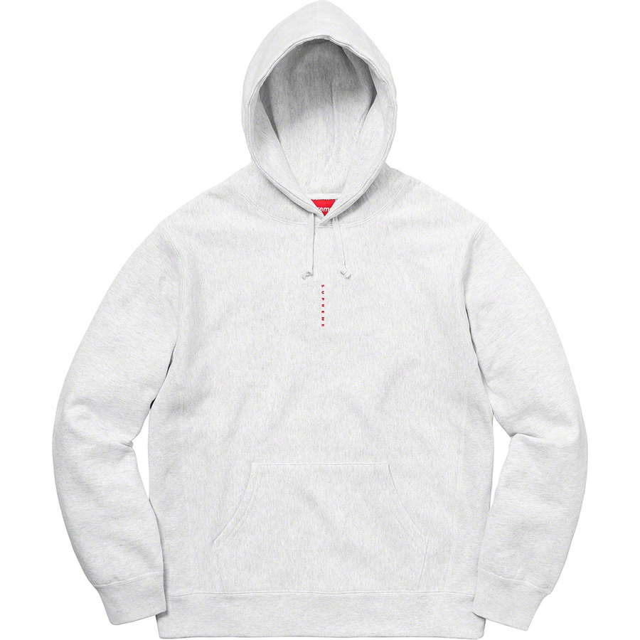 Details on Micro Logo Hooded Sweatshirt Ash Grey from fall winter
                                                    2020 (Price is $158)