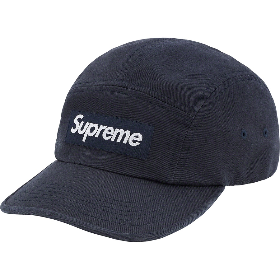 Details on Washed Chino Twill Camp Cap Navy from spring summer
                                                    2021 (Price is $48)