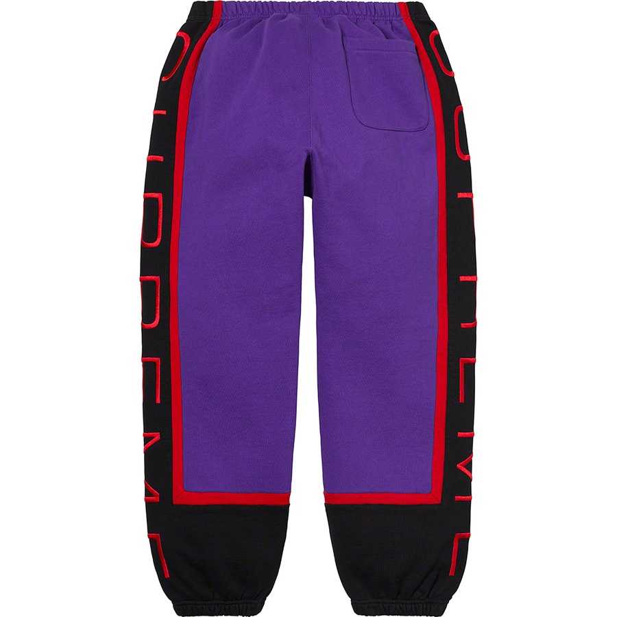 Details on Paneled Sweatpant Purple from spring summer
                                                    2021 (Price is $148)
