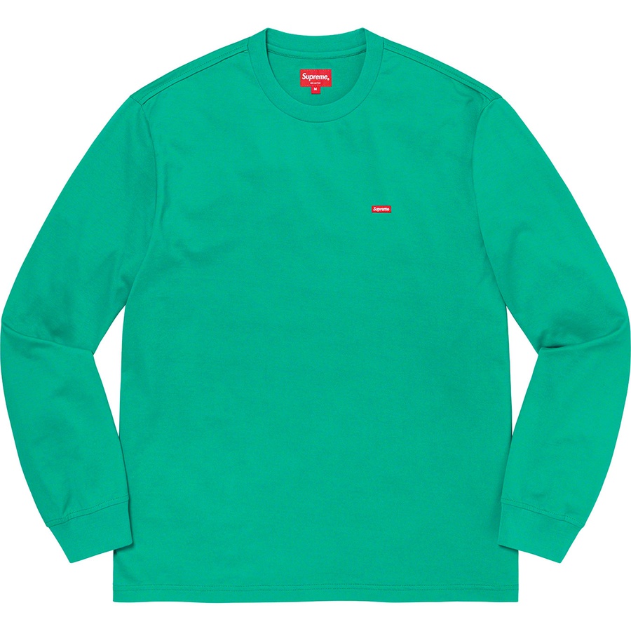 Details on Small Box L S Tee Teal from spring summer
                                                    2021 (Price is $68)