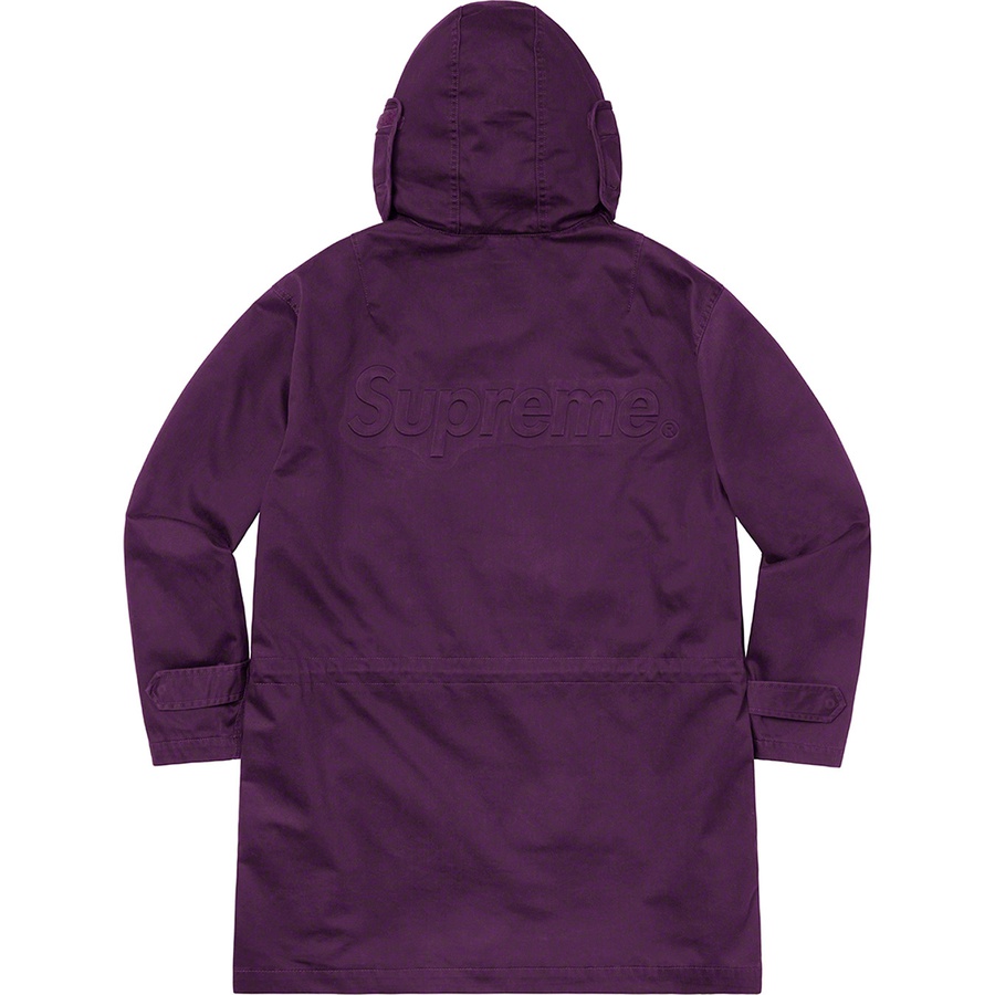 Details on Hooded Facemask Parka Dark Purple from spring summer
                                                    2021 (Price is $298)