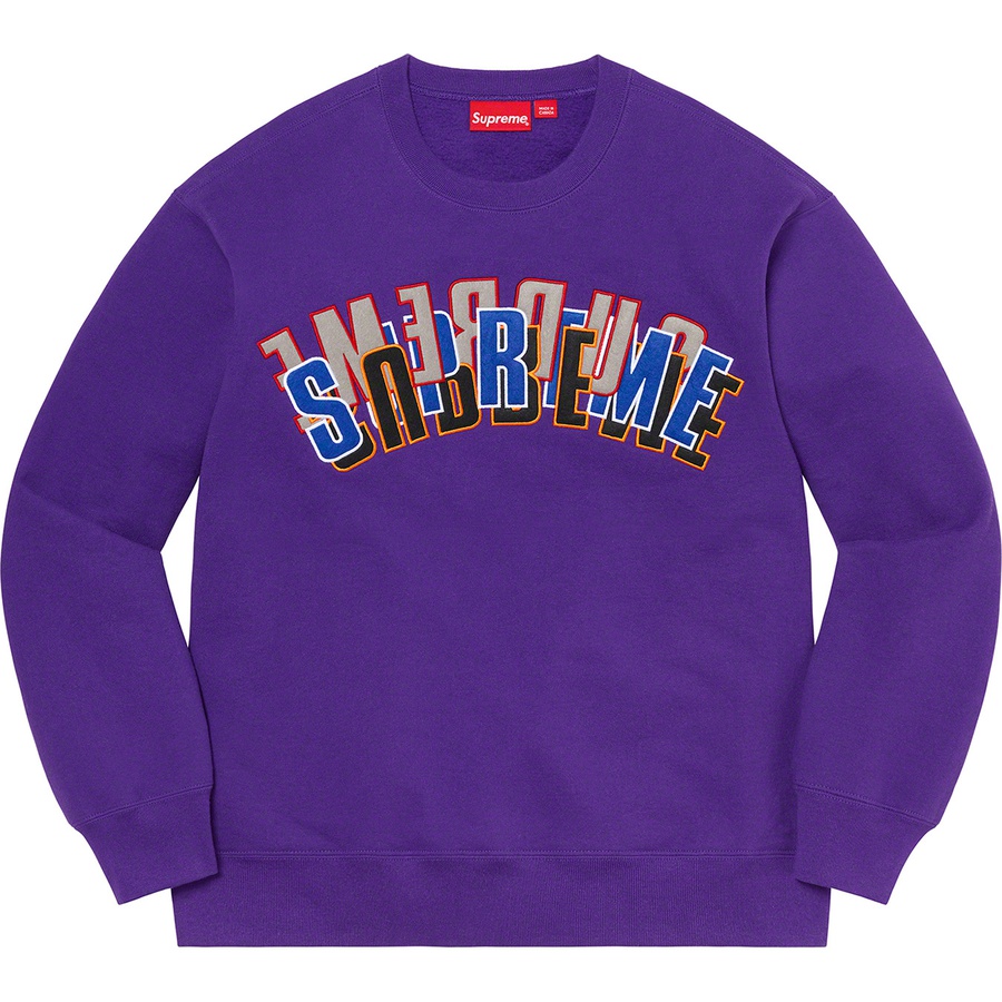 Details on Stacked Crewneck Purple from spring summer
                                                    2021 (Price is $158)