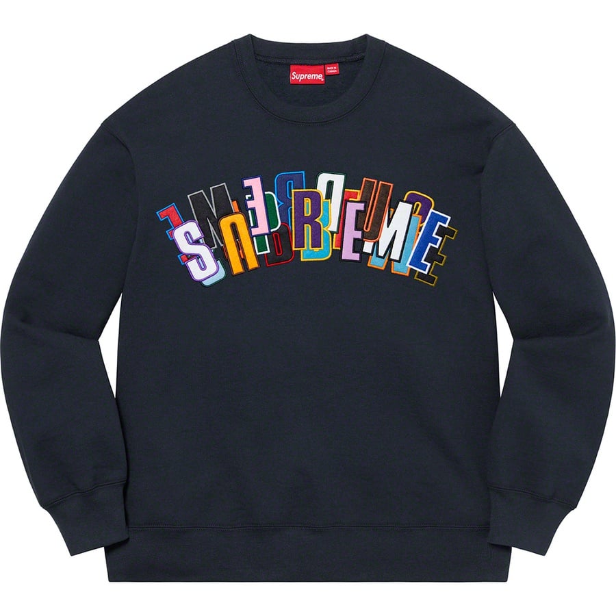 Details on Stacked Crewneck Navy from spring summer
                                                    2021 (Price is $158)