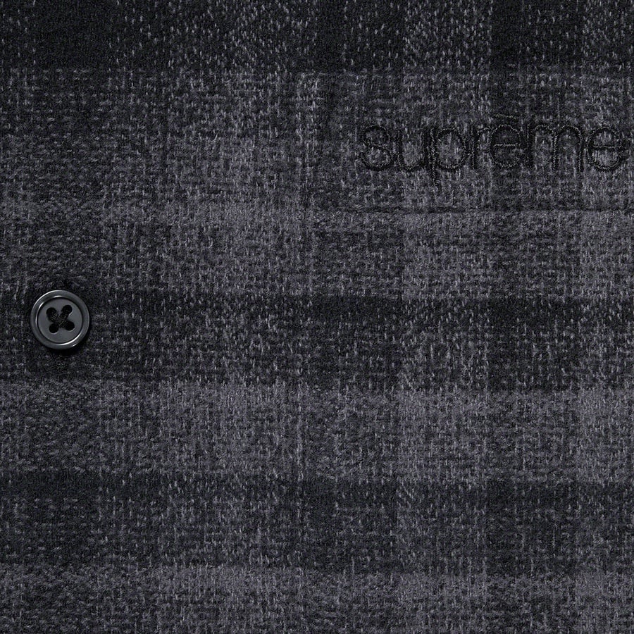 Details on Plaid Flannel Shirt Black from spring summer
                                                    2021 (Price is $128)