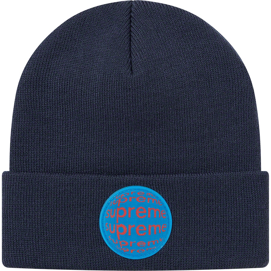 Details on Lenticular Patch Beanie Navy from spring summer
                                                    2021 (Price is $38)