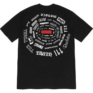 supreme 21ss spiral tee