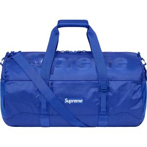 blue supreme duffle bag