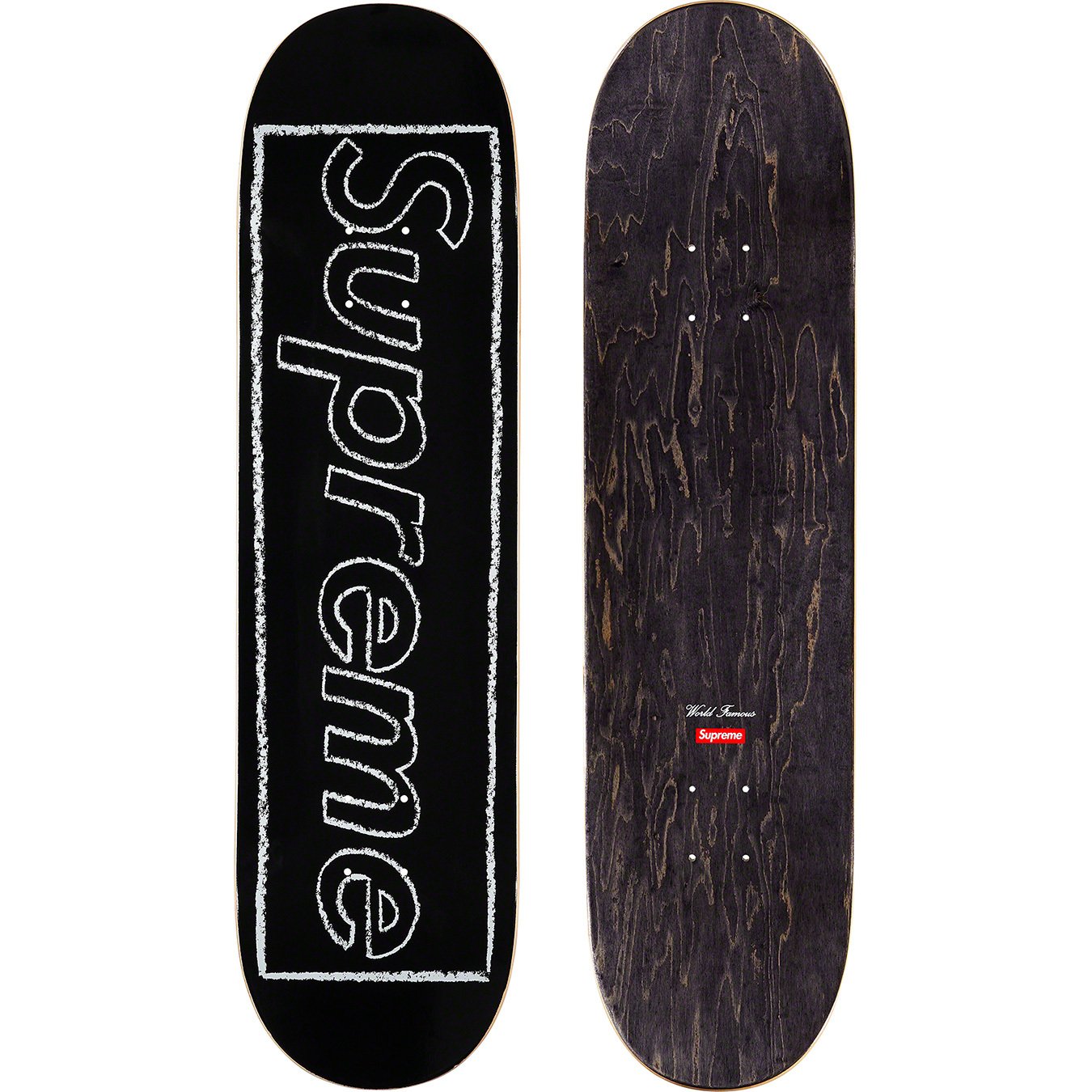 Supreme KAWS Chalk Logo Skateboard-secretariasocios