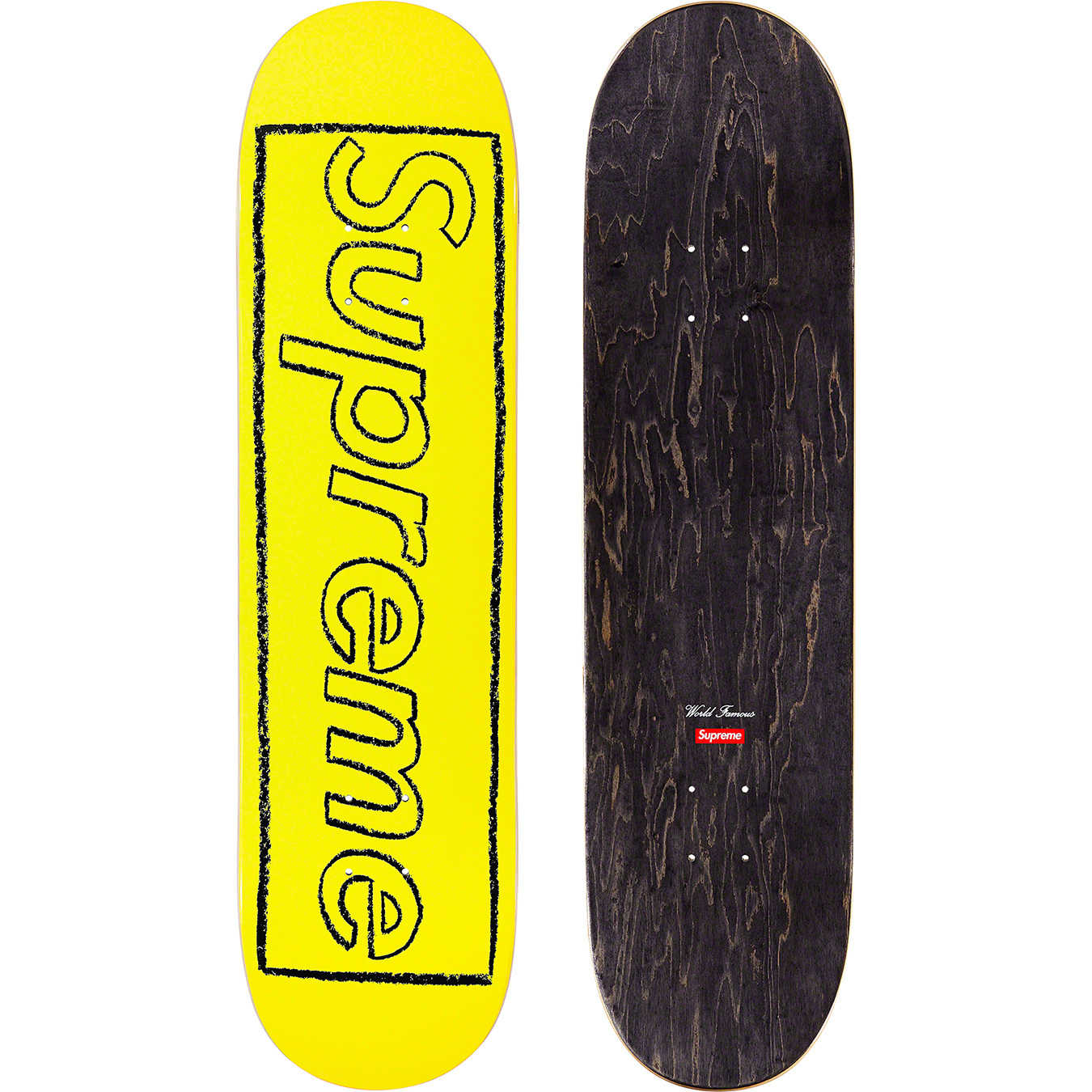 Supreme KAWS Chalk Logo Skateboard Deck Pink - SS21 - US