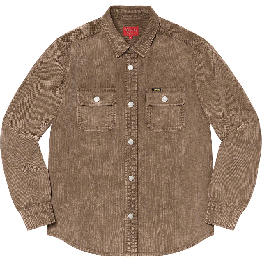 Details on Washed Corduroy Shirt Brown from spring summer
                                                    2021 (Price is $138)