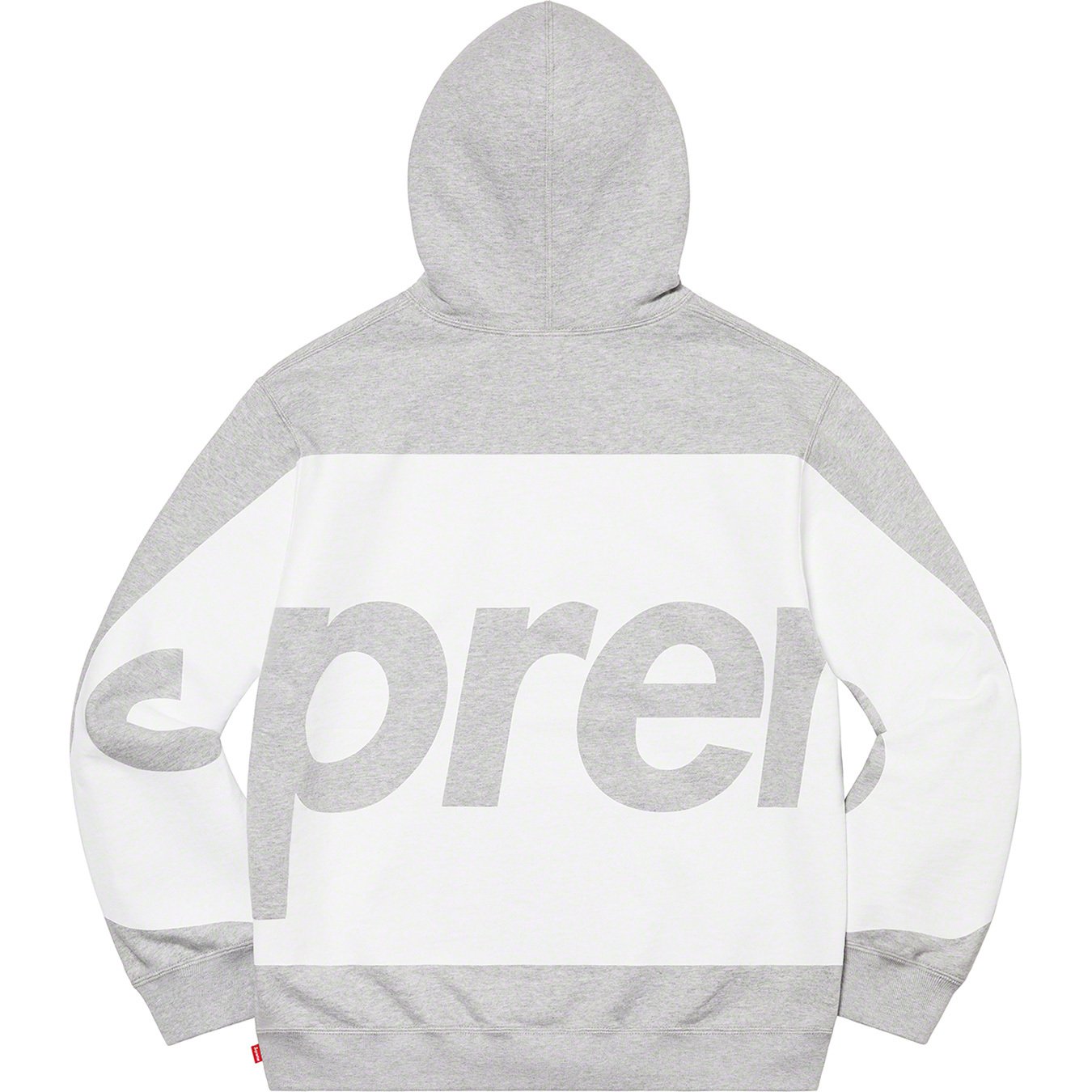 S】Supreme Big logo Hooded Sweatshirtグレー - パーカー
