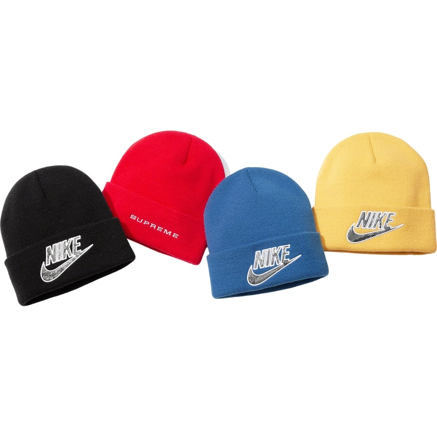 Details on Supreme Nike Snakeskin Beanie from spring summer
                                            2021 (Price is $38)