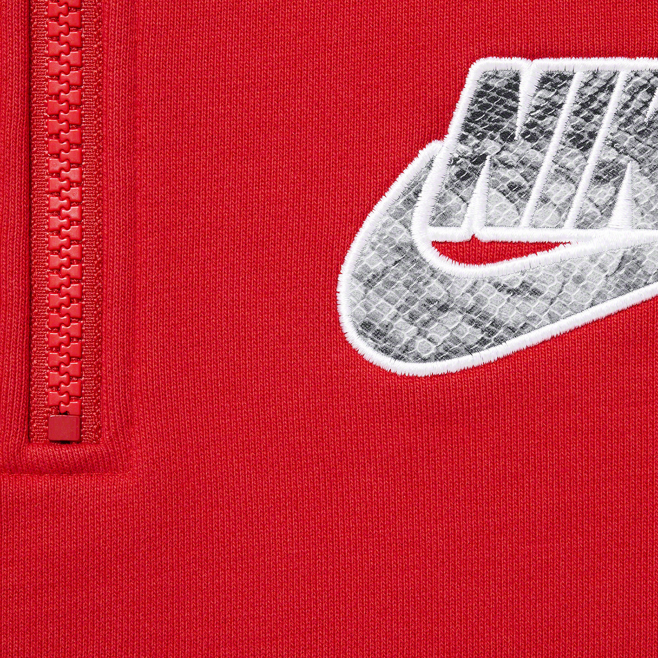Supreme x Nike Half Zip Hooded Sweatshirt 'Red