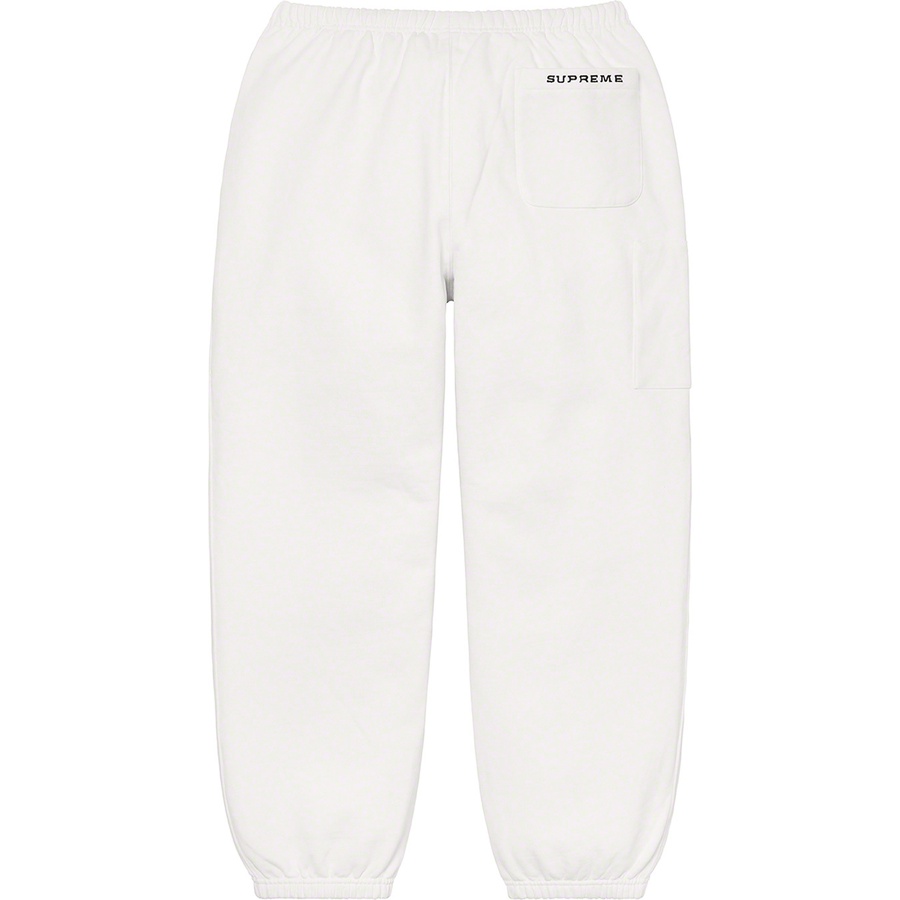 Details on Supreme Nike Cargo Sweatpant White from spring summer
                                                    2021 (Price is $138)