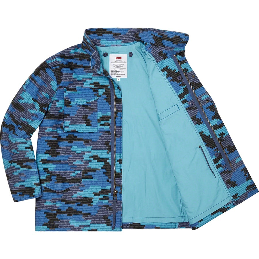 Details on Logo Camo M-65 Jacket Blue from spring summer
                                                    2021 (Price is $298)