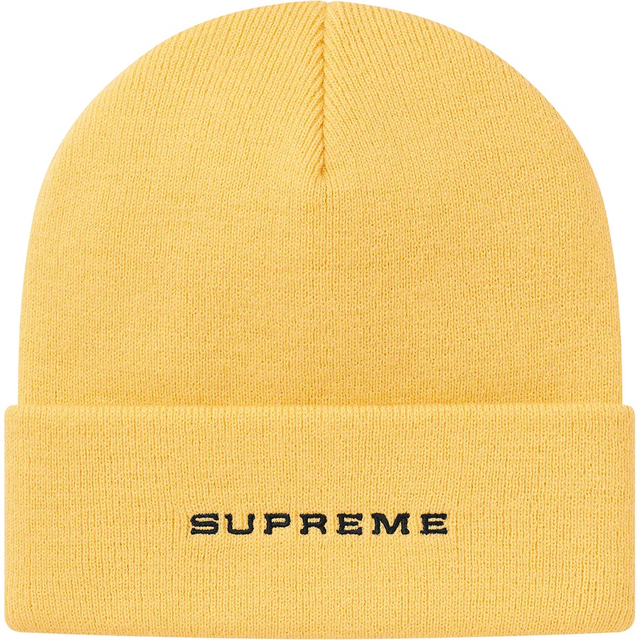 Details on Supreme Nike Snakeskin Beanie Pale Yellow from spring summer
                                                    2021 (Price is $38)