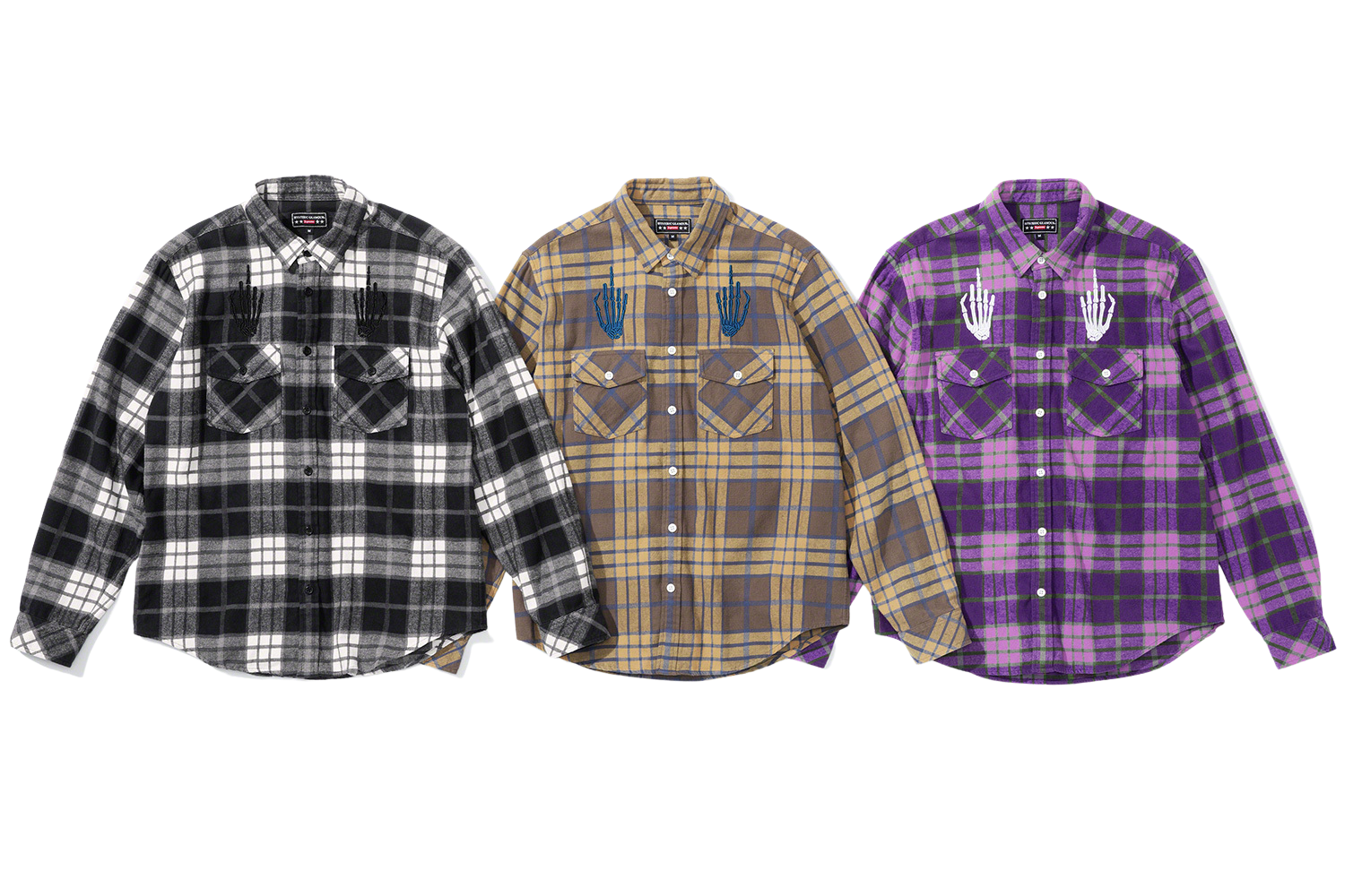 supreme Hysteric glamour flannel shirt-