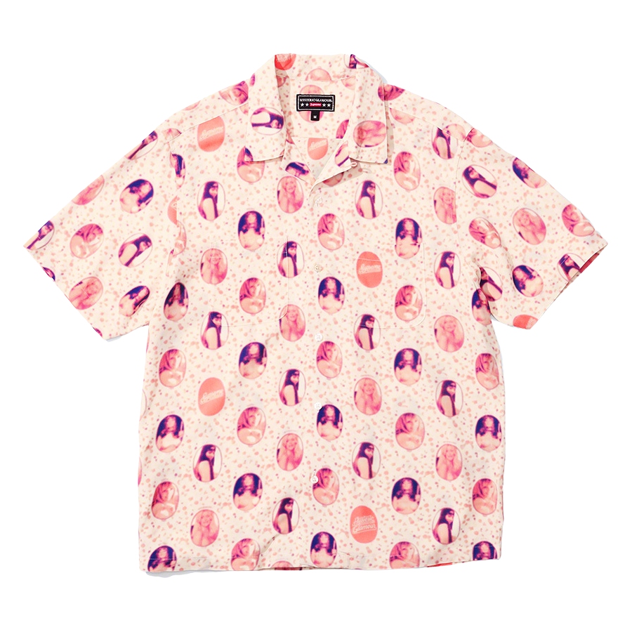 HYSTERIC GLAMOUR Blurred Girls Rayon S S Shirt - spring summer 