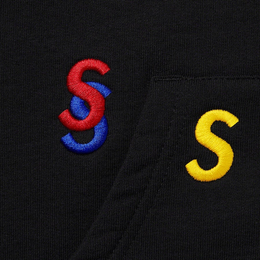 Details on Embroidered S Hooded Sweatshirt Black from spring summer
                                                    2021 (Price is $158)
