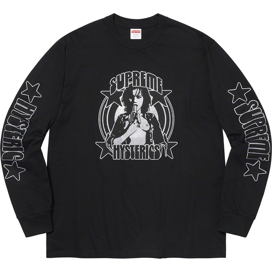 Details on Supreme HYSTERIC GLAMOUR L S Tee Black from spring summer
                                                    2021 (Price is $58)