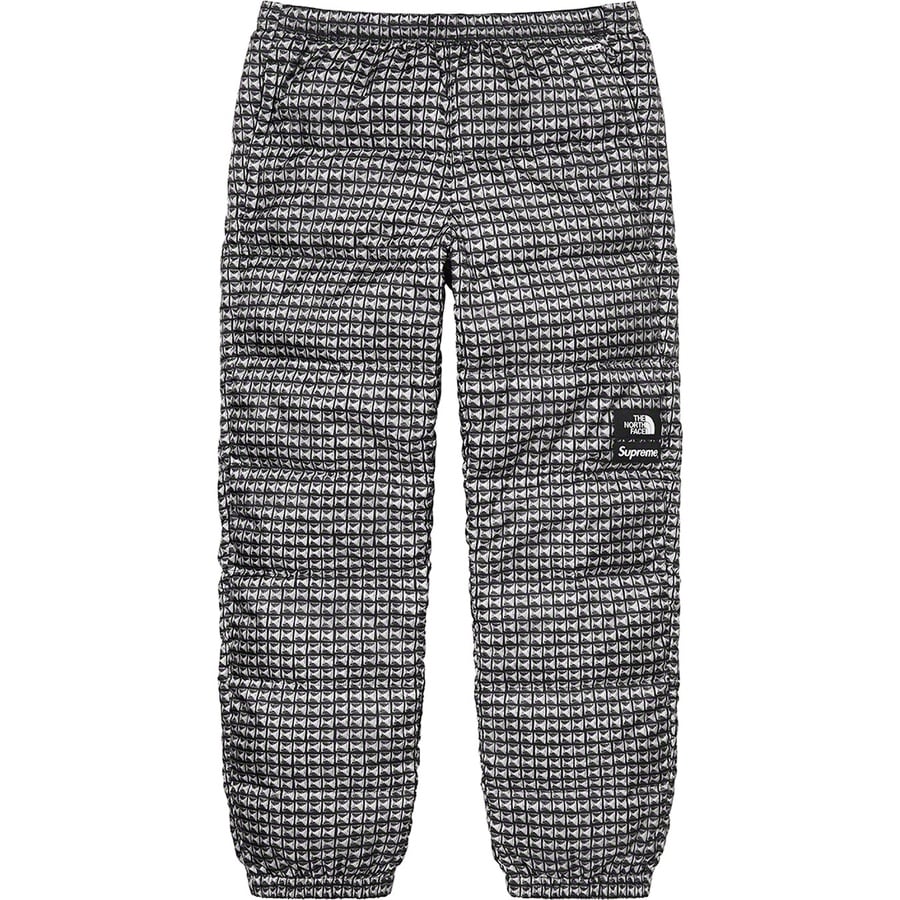 Details on Supreme The North Face Studded Nuptse Pant Black from spring summer
                                                    2021 (Price is $228)