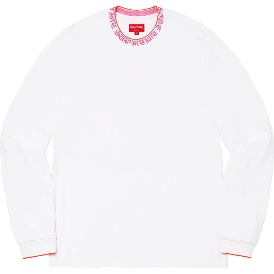 Details on Old English Collar Logo L S Top White from spring summer
                                                    2021 (Price is $88)