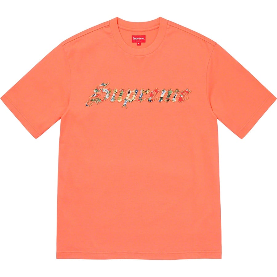 Details on Floral Appliqué S S Top Coral from spring summer
                                                    2021 (Price is $78)