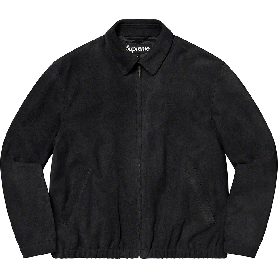 Details on Suede Harrington Jacket Black from spring summer
                                                    2021 (Price is $498)
