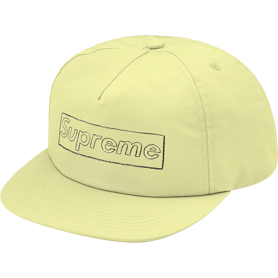 Details on KAWS Chalk Logo 5-Panel Pale Yellow from spring summer
                                                    2021 (Price is $46)