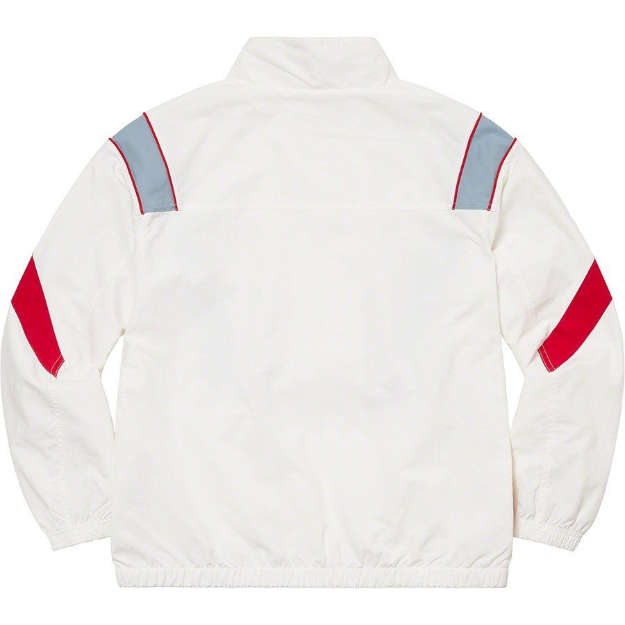 Details on Cross Paneled Track Jacket White from spring summer
                                                    2021 (Price is $168)